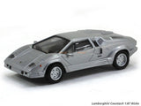 Lamborghini Countach silver 1:87 Ricko HO Scale Model car.