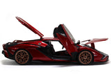 Lamborghini Sian FKP 37 red 1:18 Bburago diecast Scale Model car.
