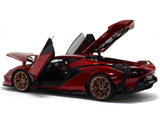 Lamborghini Sian FKP 37 red 1:18 Bburago diecast Scale Model car.