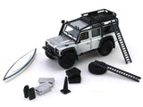 Land Rover Defender 110 silver 1:64 Master diecast scale miniature car