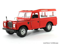 Land Rover red 1:24 Bburago diecast Scale Model car.