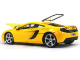 McLaren MP4 12C yellow 1:24 Bburago diecast Scale Model car.