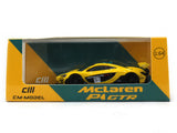 McLaren P1 GTR yellow 1:64 CM Model diecast scale model car.