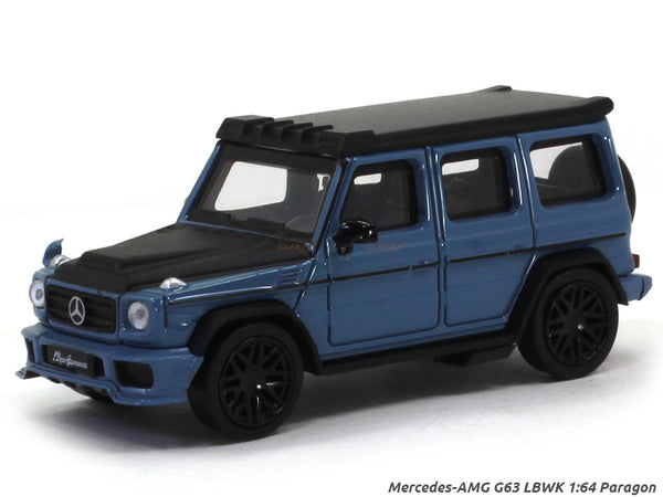Mercedes-AMG G63 LBWK blue 1:64 Paragon diecast scale model miniature car