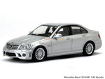 Mercedes-Benz C63 AMG silver 1:64 Kyosho diecast Scale Model car.