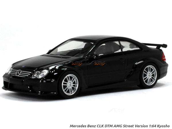 Mercedes-Benz CLK DTM AMG Street Version black 1:64 Kyosho diecast Scale Model car.
