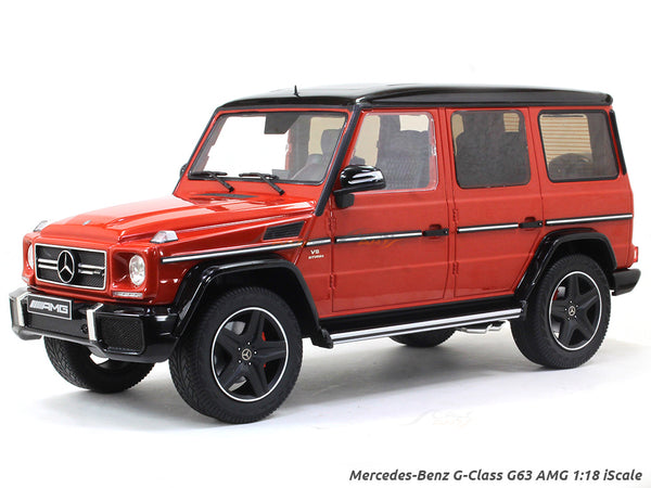 Mercedes-Benz G-Class G63 V8 AMG red 1:18 iScale diecast scale model car.