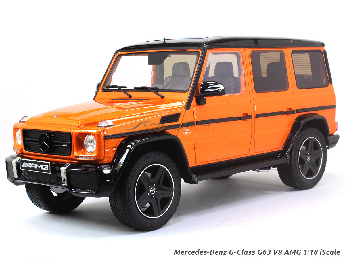 Mercedes-Benz G-Class G63 V8 AMG sunsetbeam orange 1:18 iScale diecast
