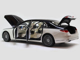 Mercedes-Benz Maybach S 680 4MATIC X223 White 1:18 Norev diecast scale model car collectible.
