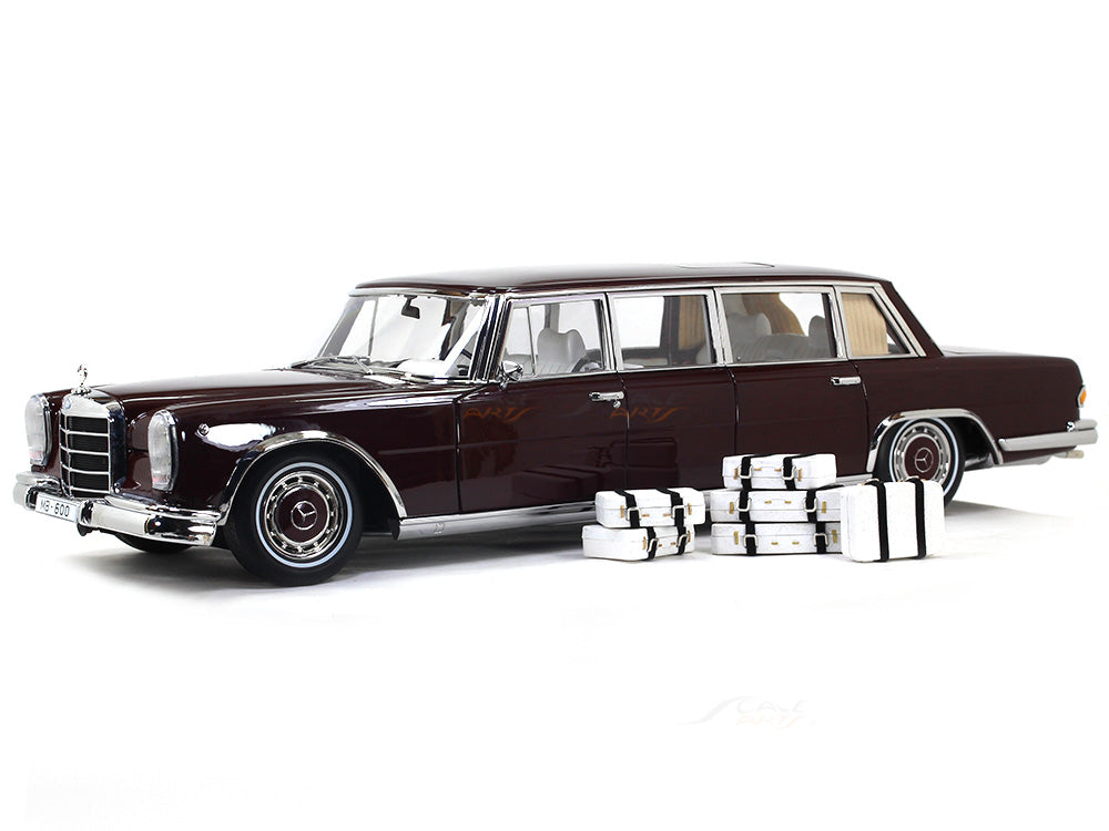 Mercedes-Benz Pullman S600 Red 1:18 Kengfai diecast scale model