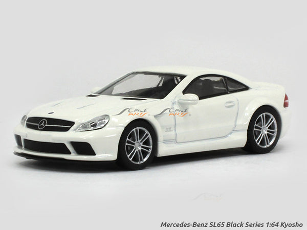 Mercedes-Benz SL65 Black Series white 1:64 Kyosho diecast Scale Model car.