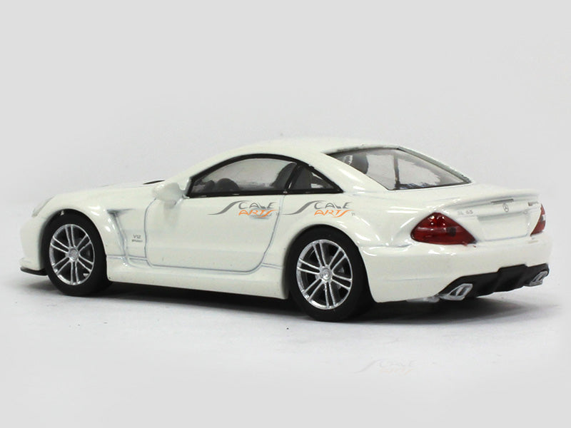 Miniature Voiture Mondo Motors 1:18 Mercedes Benz SL65 Black Series, Grise, Occasion Boîte Abîmée