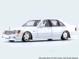 Mercedes-Benz W140 S-Class white 1:64 Street Weapon diecast scale model car