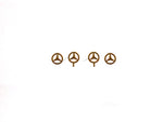 Mercedes logo golden 1:18 Scale Arts In.