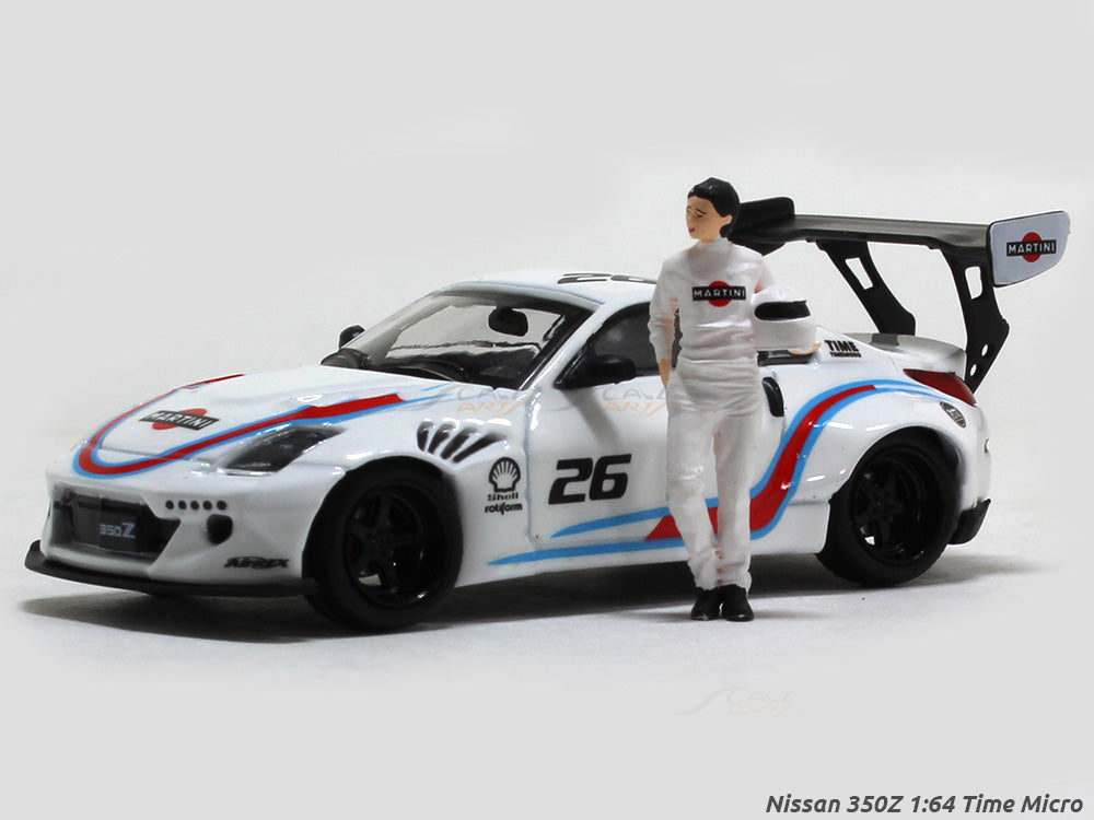 Nissan 350Z Martini Deluxe 1:64 TimeMicro diecast scale miniature