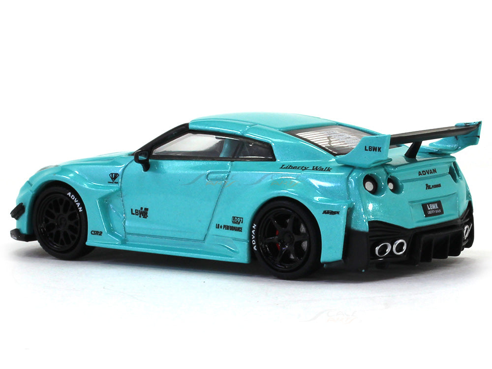 Nissan GT-R GTR R35 LBWK 1:64 TimeMicro diecast scale model miniature ...