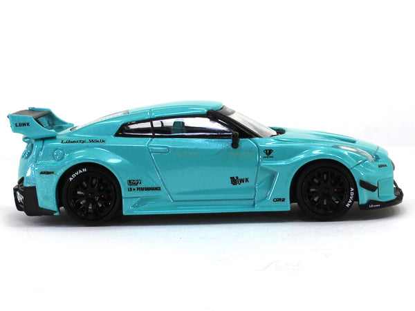 Nissan GT-R GTR R35 LBWK 1:64 TimeMicro diecast scale model miniature ...