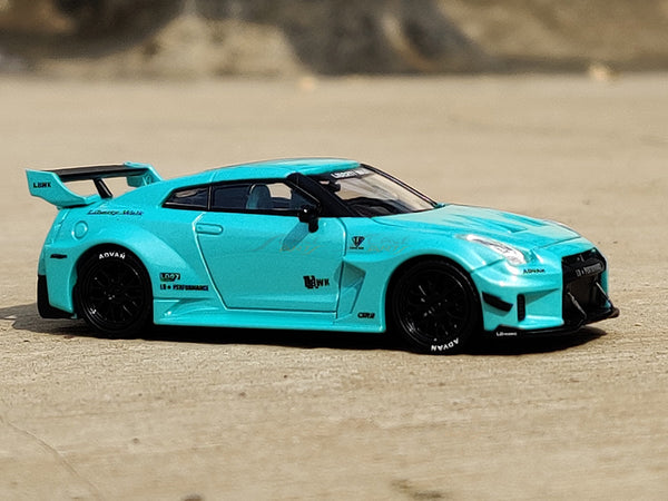 Nissan GT-R GTR R35 LBWK 1:64 TimeMicro diecast scale model miniature ...