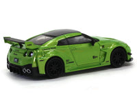 Nissan GT-R R35 LB 3.0 green 1:64 TimeMicro diecast scale miniature car.