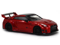 Nissan GT-R R35 LB 3.0 red 1:64 TimeMicro diecast scale miniature car.