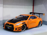 Nissan GT-R R35 Type 2 LB Works orange 1:18 Solido diecast Scale Model Car.