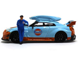 Nissan GTRR35 Gulf Deluxe 1:64 TimeMicro diecast scale miniature car.