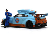 Nissan GTRR35 Gulf Deluxe 1:64 TimeMicro diecast scale miniature car.