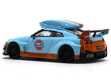 Nissan GTRR35 Gulf Deluxe 1:64 TimeMicro diecast scale miniature car.