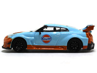 Nissan GTRR35 Gulf Deluxe 1:64 TimeMicro diecast scale miniature car.