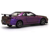 Nissan Skyline GTR R34 V Spec II purple 1:64 Stance Hunters diecast scale model miniature car