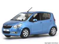 Opel Agila (Maruti Ritz) blue 1:43 Schuco diecast Scale Model Car.
