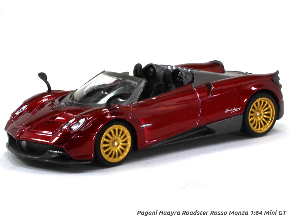 Pagani Huayra Roadster Rosso Monza 1-64 Mini GT diecast Scale