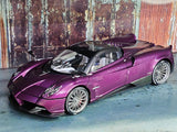 Pagani Huayra Roadster Purple 1:18 LCD models diecast scale car