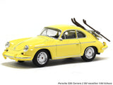 Porsche 356 Carrera 2 Ski vacation 1:64 Schuco diecast scale miniature car