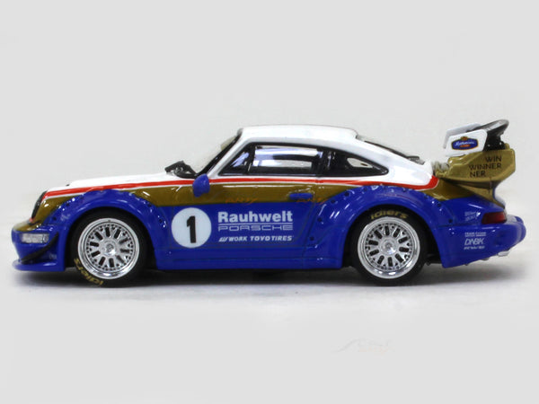 Porsche 911 964 RWB Rothmans 1:64 CM Model diecast scale model car ...