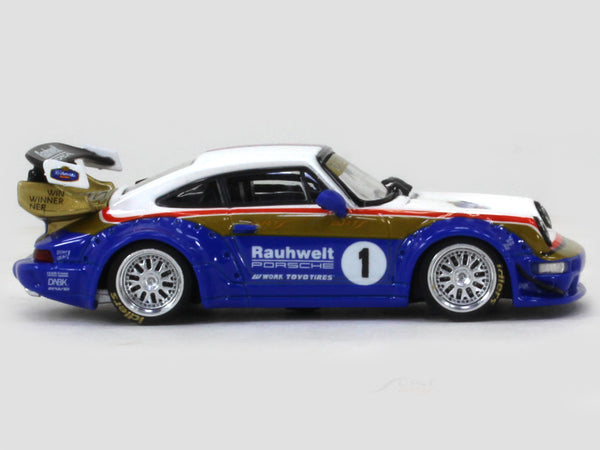 Porsche 911 964 RWB Rothmans 1:64 CM Model diecast scale model car ...
