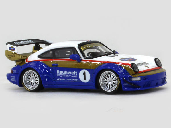 Porsche 911 964 RWB Rothmans 1:64 CM Model diecast scale model car ...