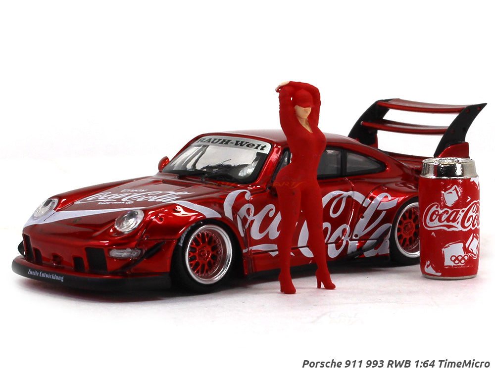 Porsche 911 993 RWB Coca Cola 1:64 TimeMicro diecast scale