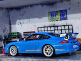 Porsche 911 GT3 RS 4.0 blue 1:18 Bburago diecast Scale Model car.