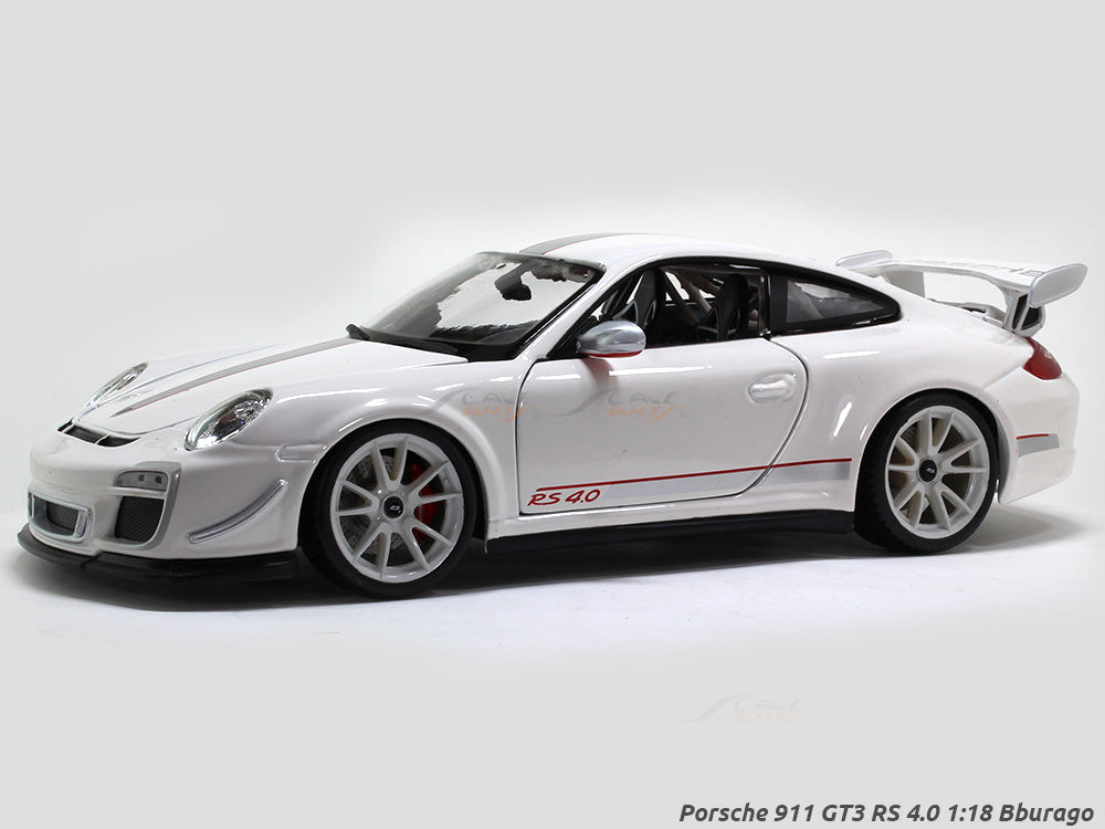 Porsche 911 GT3 RS 4.0 white 1:18 Bburago diecast Scale Model car