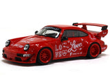 Porsche 964 RWB red 1:64 TimeMicro diecast scale miniature car