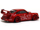 Porsche 964 RWB with figure red 1:64 TimeMicro diecast scale miniature car