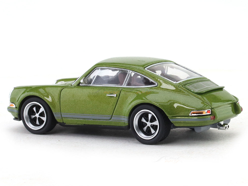 Porsche 964 Singer green 1:64 Pop Race diecast scale miniature car ...