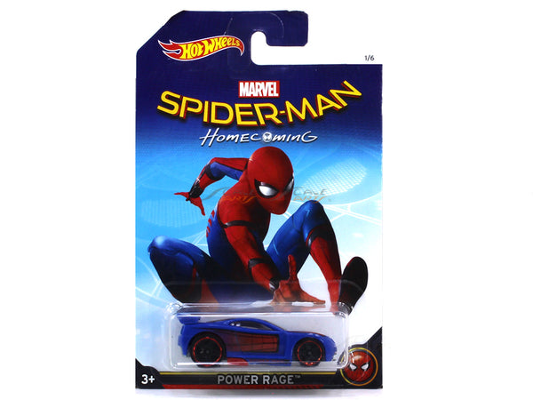 Power Rage Spider-Man 1:64 Hotwheels diecast Scale Model car.