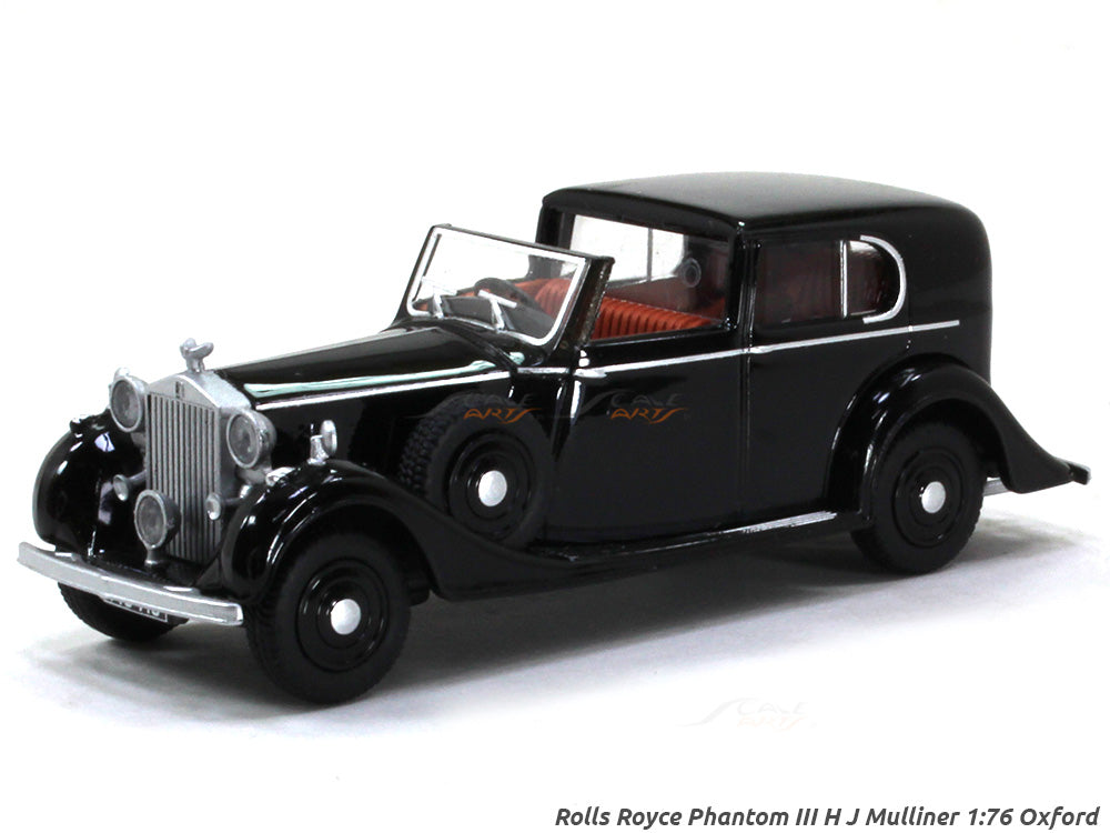 Rolls Royce Phantom III H J Mulliner black 1:76 Oxford diecast