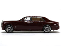 Rolls Royce Phantom VIII maroon 1:64 diecast scale miniature car.