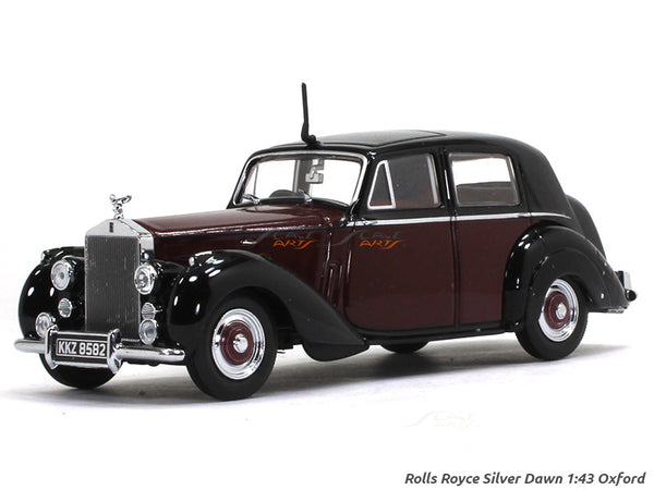 Rolls-Royce Silver Dawn red 1:43 Oxford diecast Scale Model Car.