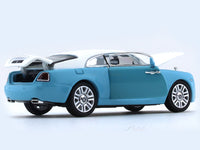 Rolls-Royce Wraith blue white 1:64 DCM diecast scale model car