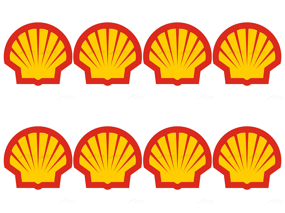 Shell water resistant sticker set | Scale Arts India