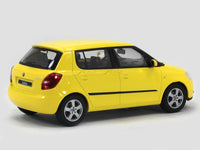 Skoda Fabia yellow 1:43 Abrex diecast Scale Model car.